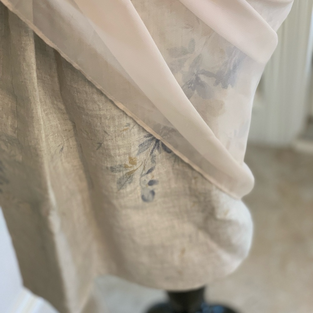Bergamo by EBI Linen Dress w Jacket, silk lined, size 10 - Picture 7 of 12